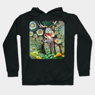 Magical deer in the forest Hoodie